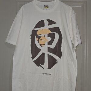 A Bathing Ape White Graphic T-Shirt, Size XL, Brand New